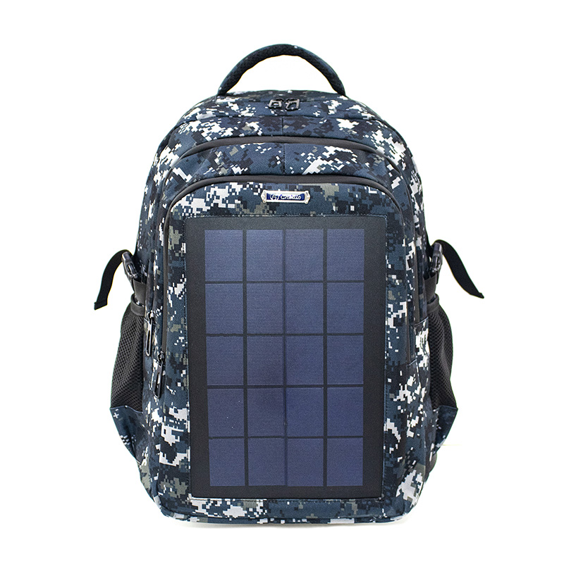 CL18-2190 太阳能款蓝色迷彩大容量双肩背包