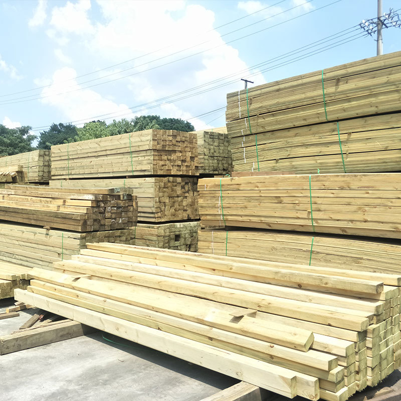 樟子松碳化木室外木方板材俄罗斯松木板厂家批发户外龙骨防腐木