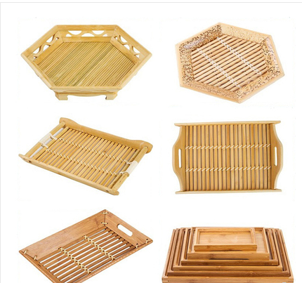竹盘竹编篮托盘木质长方形茶盘饺子盘餐具家用馒头筐馍筐收纳商用