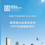 PPP项目全过程咨询服务