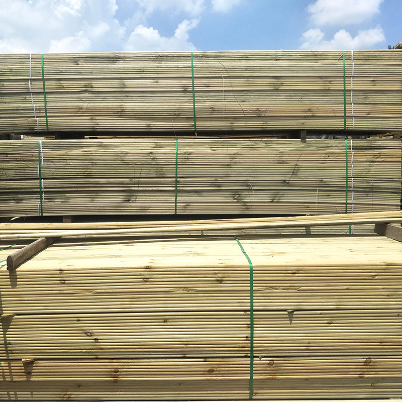 樟子松碳化木室外木方板材俄罗斯松木板厂家批发户外龙骨防腐木